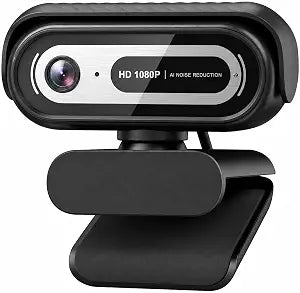 1080P Webcam for PC,90°FOV Web Camera with Noise-Canceling Microphone, USB Plug-and-Play Computer Camera, 30FPS &Privacy Cover Web Cam for Online Calling/Conferencing, Laptop/PC