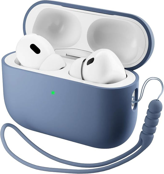 ORNARTO Compatible with AirPods Pro 3 Case 2025, Full Protective Hybrid Silicone for AirPods Pro 3rd Generation Case, Front LED Visible Skin Cover-Fresh Mint