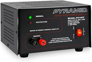 Universal Compact Bench Power Supply - 12 Amp Linear Regulated Home Lab Benchtop AC-to-DC 12V Converter - Image 1