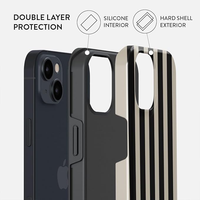 BURGA Phone Case for iPhone 13 - Cute, Trendy, Aesthetic, Pattern Phone Cover, Hard Shell Protection - fits Apple iPhone 13 Case for Women and Men