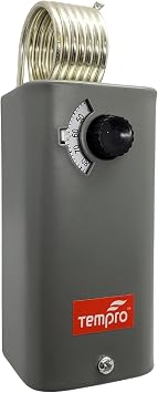 Tempro TP500 Line Voltage Thermostat | Heating & Cooling, Single Stage, 30°F to 110°F