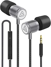 LUDOS Ultra Wired Earbuds in-Ear Headphones, 5 Years Warranty, Earphones with Microphone, Noise Isolating Ear Buds, Memory Foam for iPhone, Samsung, School Students, Kids, Women, Small Ears - Grey - Image 1