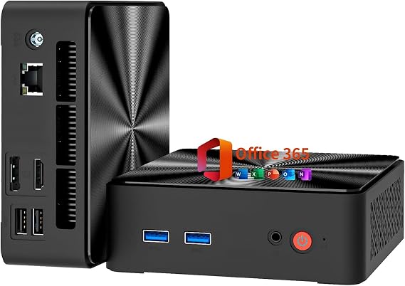 Mini PC, 1 Year Office 365, Intel N100 (Beats N95), 16GB RAM 512GB SSD