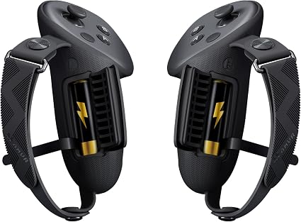 AMVR Upgraded Non-Slip Controller Grips with Battery Opening for Quest 3/3S