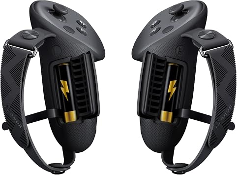 AMVR Upgraded Non-Slip Controller Grips with Battery Opening for Quest 3/3S