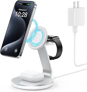 HERRBOLAI 3 in 1 Charging Station Compatible with Magsafe Charger