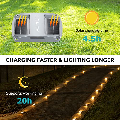 Solar Driveway Lights 12 Pack — Warm White Walkway Safety - Image 3