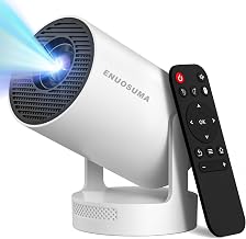Mini Portable Projector with Wifi 6 and Bluetooth,Base Speaker(M) - Image 1