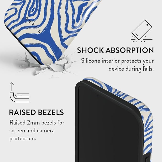 BURGA Phone Case for iPhone 13 - Cute, Trendy, Aesthetic, Pattern Phone Cover, Hard Shell Protection - fits Apple iPhone 13 Case for Women and Men