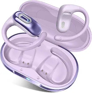 Open Ear Headphones, NEW Over Ear Earbuds with 4 ENC Noise-Canceling Mic