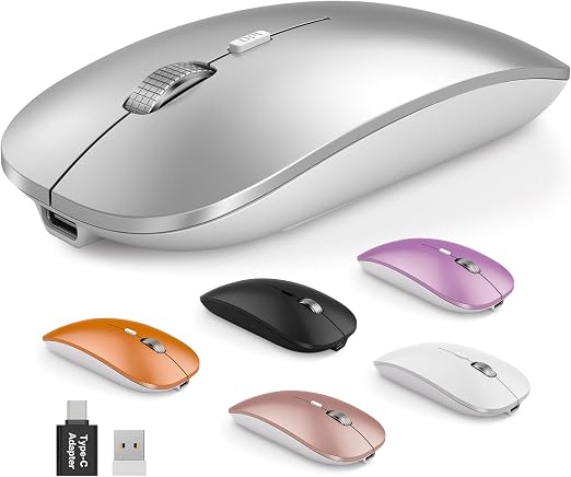 SABLUTE Mouse for MacBook, Bluetooth Wireless Mouse for Laptop & iPad - Image 6