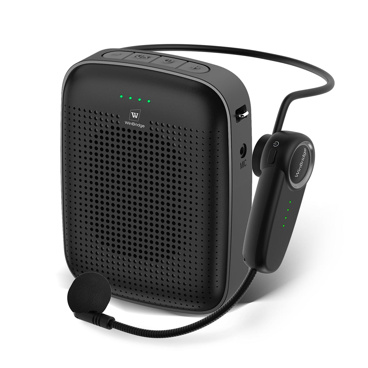 15W Wireless Voice Amplifier with Bluetooth Headset Microphone for Teachers