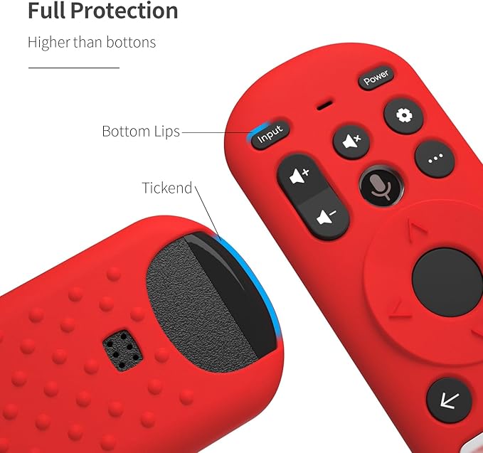 Remote Control Cover for Xumo Steam Box Remote Silicone Case Compatible with Pioneer Xumo TV Remote Shockproof Protective Silicone Sleeve (Glow Blue)