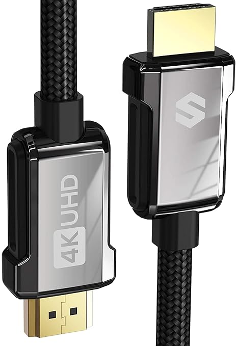 Silkland 4K HDMI ARC Cable for Soundbar 10FT, High Speed 18Gbps HDMI 2.0 Cable, [4K HDR, ARC HDCP 2.2, Ethernet], Braided HDMI Cord, Compatible Compatible for Vizio Samsung Sound bar, UHD TV, Blu-ray