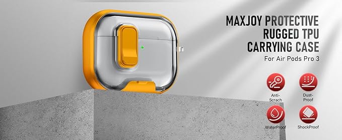 for AirPods Pro 3 Case (2025) with Phone Stand & Cleaner Kit, Cute Soft Silicone Cover for AirPods Pro 3rd Genera case with Keychain for Women Men with Keychain for Airpod Pro case(2025) Yellow