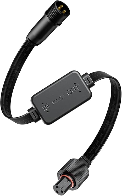 Driver Module Signal Booster for govee Permanent Outdoor Light Pro Models H705，H706A/B/C (Male Input, Female Output)