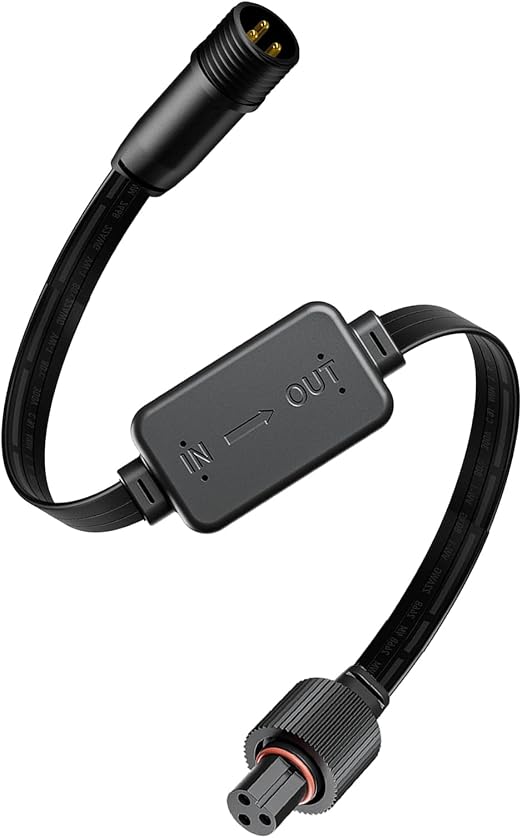 Driver Module Signal Booster for govee Permanent Outdoor Light Pro Models H705，H706A/B/C (Male Input, Female Output)