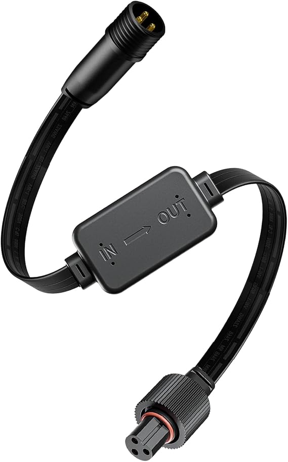 Driver Module Signal Booster for govee Permanent Outdoor Light Pro Models H705，H706A/B/C (Male Input, Female Output)