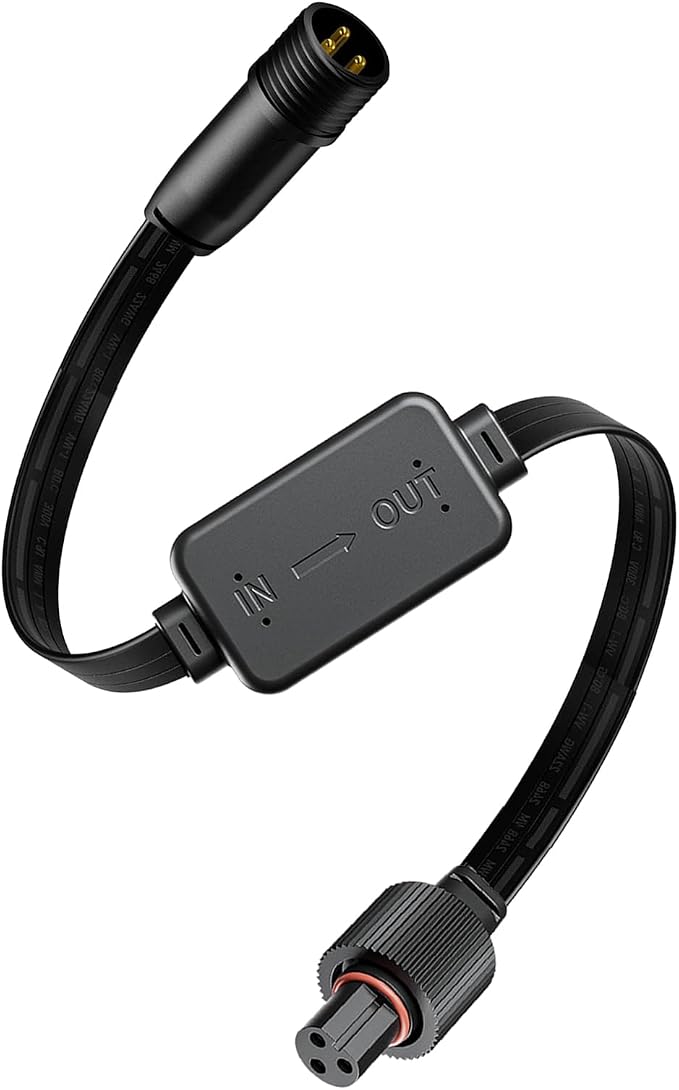 Driver Module Signal Booster for govee Permanent Outdoor Light Pro Models H705，H706A/B/C (Male Input, Female Output)