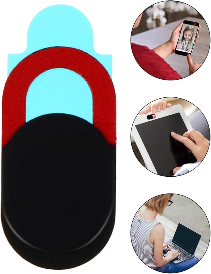 Mobestech 5pcs Lens Mask Laptop Camera Cover Beer Bottle Fridge Storage Computer Phone Webcam Cover Webcam Cover Slide for Tablet Web Camera Cover Red Protection Cap Cell Phone Abs