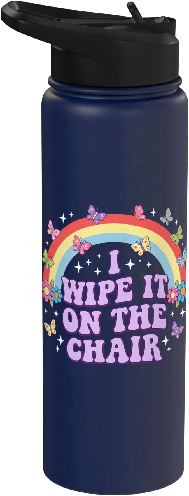 Rainbow Stainless Steel Insulated Water Bottle