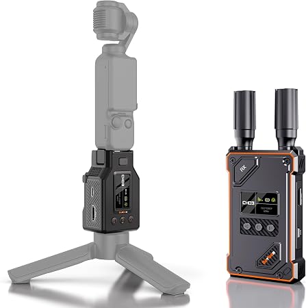Wireless HDMI Transmitter and Receiver for DJI Osmo Pocket 3,1080P UVC&HDMI Output Wireless HDMI Extender for OBS Switcher,1640ft 0.05s Latency,Reverse Charging,HDMI to UVC, Creator Combo