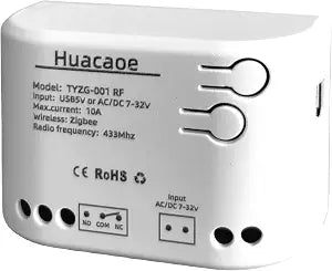 Smart Relay Module,Zigbee WiFi Wireless Garage Door Opener,1CH DC 7-32V/USB 5V Remote Control,Dry Contact Momentry Switch