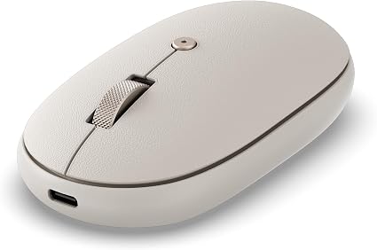Satechi OntheGo Bluetooth Mouse, Connect Up to 3 Devices, for Laptop, Sand