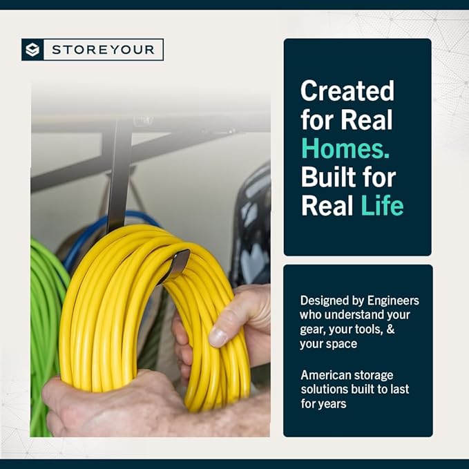 StoreYourBoard Heavy Duty Garage Shelf Wall Mount 2ft x 4ft – Wall-Mounted Shelving for Storage & Organization – Heavy Duty Garage Shelves for Tools, Bins, & Equipment – Holds 200 lbs - Black