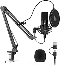 MAONO A04 USB Microphone, 192kHz/24Bit Condenser Mic Kit for PC Podcast - Image 1