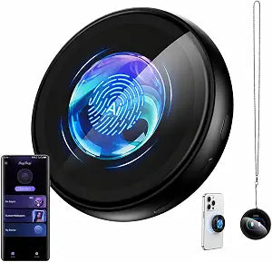 ZNP AI Companion Digital Badge, Customizable Screen Patterns, Supports Translation for 60 Languages and HD Touch Screen, AI Assistant Smart Badge for Travel Business Daily Life