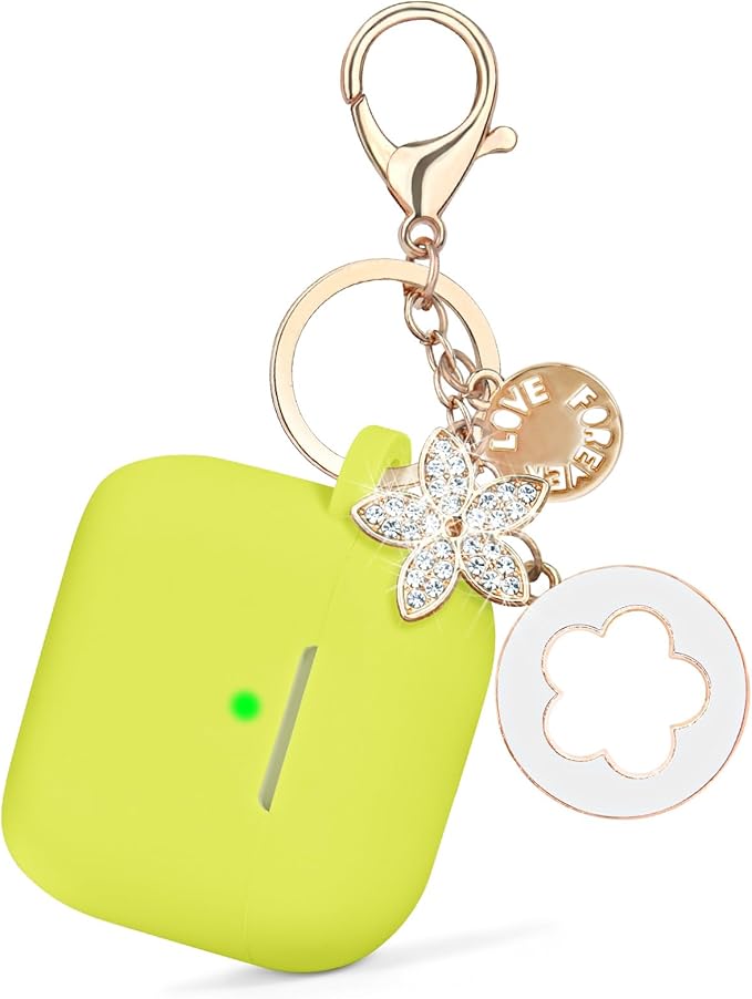 Case Compatible for Apple Airpods 4 - VISOOM Airpods 4 Cases 2024 Cover Women Anti-Drop Silicone iPods 4 Earbuds Wireless Accessorie Charging Cases Girl Bling Keychain for Airpod iPods 4th Generation
