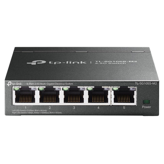TP-Link TL-SG105S-M2, 5 Port Multi-Gigabit 2.5G Unmanaged Ethernet Switch