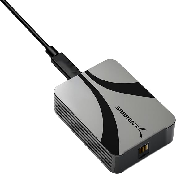 SABRENT Thunderbolt & USB4 10GbE Ethernet Adapter, USB-C (NT-P10G)