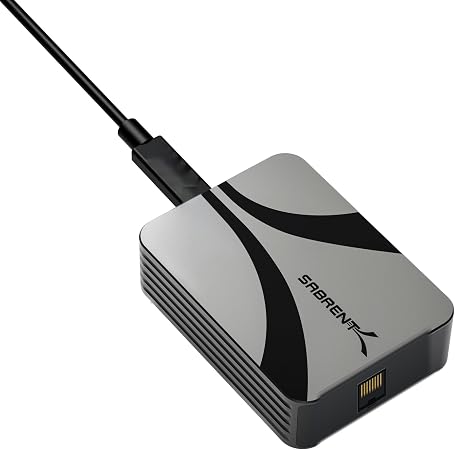 SABRENT Thunderbolt & USB4 10GbE Ethernet Adapter, USB-C (NT-P10G)