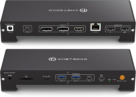 15-in-1 Thunderbolt Docking Station Triple Monitor 4K@60Hz MST SST Dock - Image 7