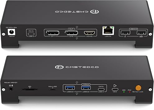 15-in-1 Thunderbolt Docking Station Triple Monitor 4K@60Hz MST SST Dock - Image 2