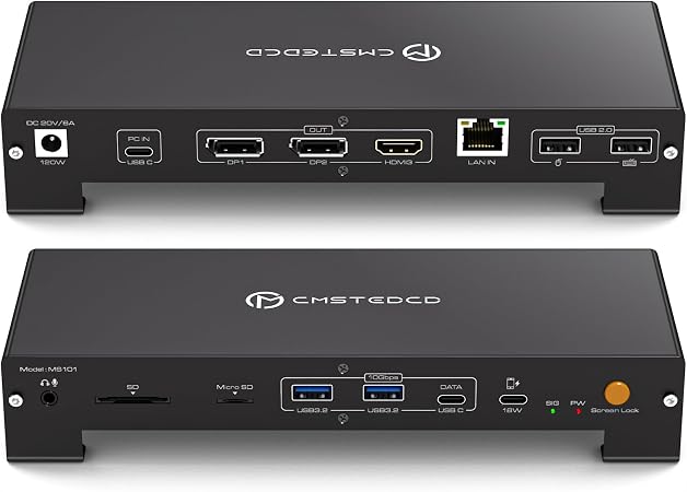 15-in-1 Thunderbolt Docking Station Triple Monitor 4K@60Hz MST SST Dock - Image 3