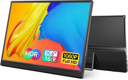 Yxk Portable Monitor 15.6 Inch 1080P 60Hz IPS HDR Ul | Computer Access - Image 1