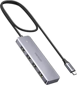 UGREEN USB C to USB A Hub, 4xUSB 3.0 Ports, 5Gbps Data Transfer, 2 ft Cable