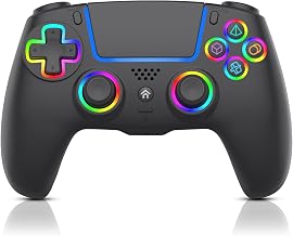 ADHJIE Compatible with PS5 Controller, RGB LED Wireless Controller for PS5 - Image 1