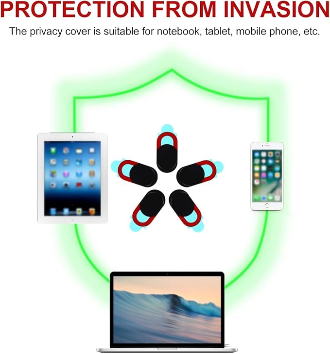 Mobestech 5pcs Lens Mask Laptop Camera Cover Beer Bottle Fridge Storage Computer Phone Webcam Cover Webcam Cover Slide for Tablet Web Camera Cover Red Protection Cap Cell Phone Abs