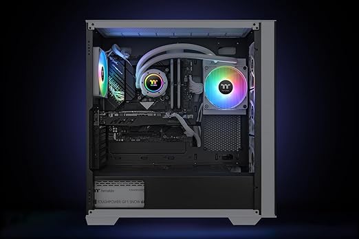 Thermaltake TH120 V2 ARGB Sync/AlO Liquid Cooler/Fan 120mm*1/PWM 500~2000 RPM/Mirror Waterblock/MB ARGB Sync Control/White, CL-W363-PL12SW-A