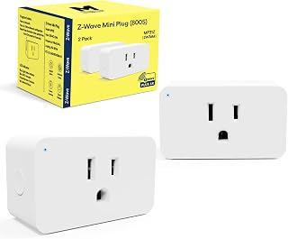Minoston Zwave Outlet Mini, 800 Z-Wave Long Range Smart Plug, Compact Size