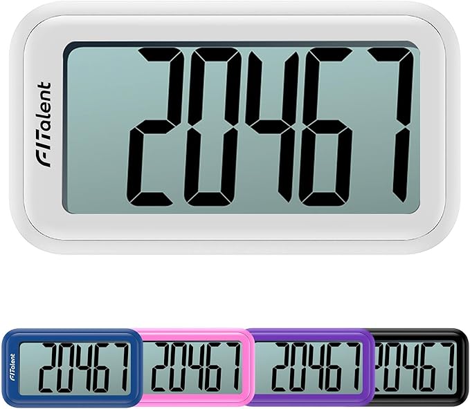 Pedometer for Walking Steps and Miles, 3D Accurately Simple Pedometer, Step Counter for Kids Men Women Seniors, Step Tracker with Clip Lanyard