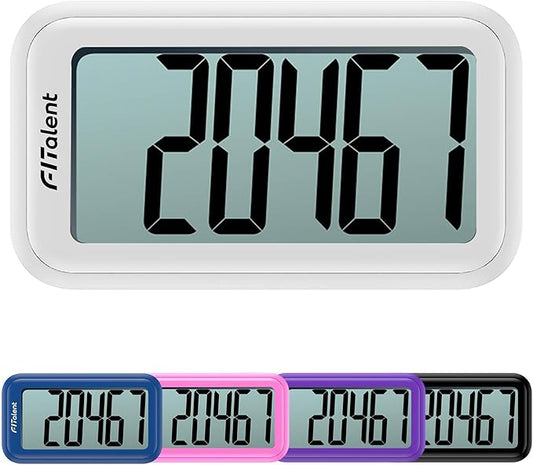 Pedometer for Walking Steps and Miles, 3D Accurately Simple Pedometer, Step Counter for Kids Men Women Seniors, Step Tracker with Clip Lanyard