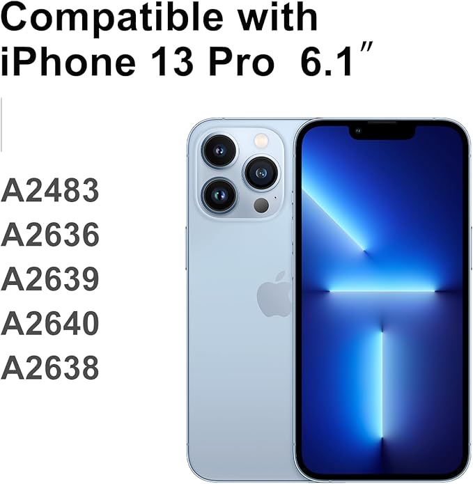 LL TRADER Screen Replacement for iPhone 13 pro 6.1" LCD Retina FHD Display COF Touch Screen Digitizer with Repair Tool Kits, Waterproof Tape, Screen Protector (Truetone programable) New 2025