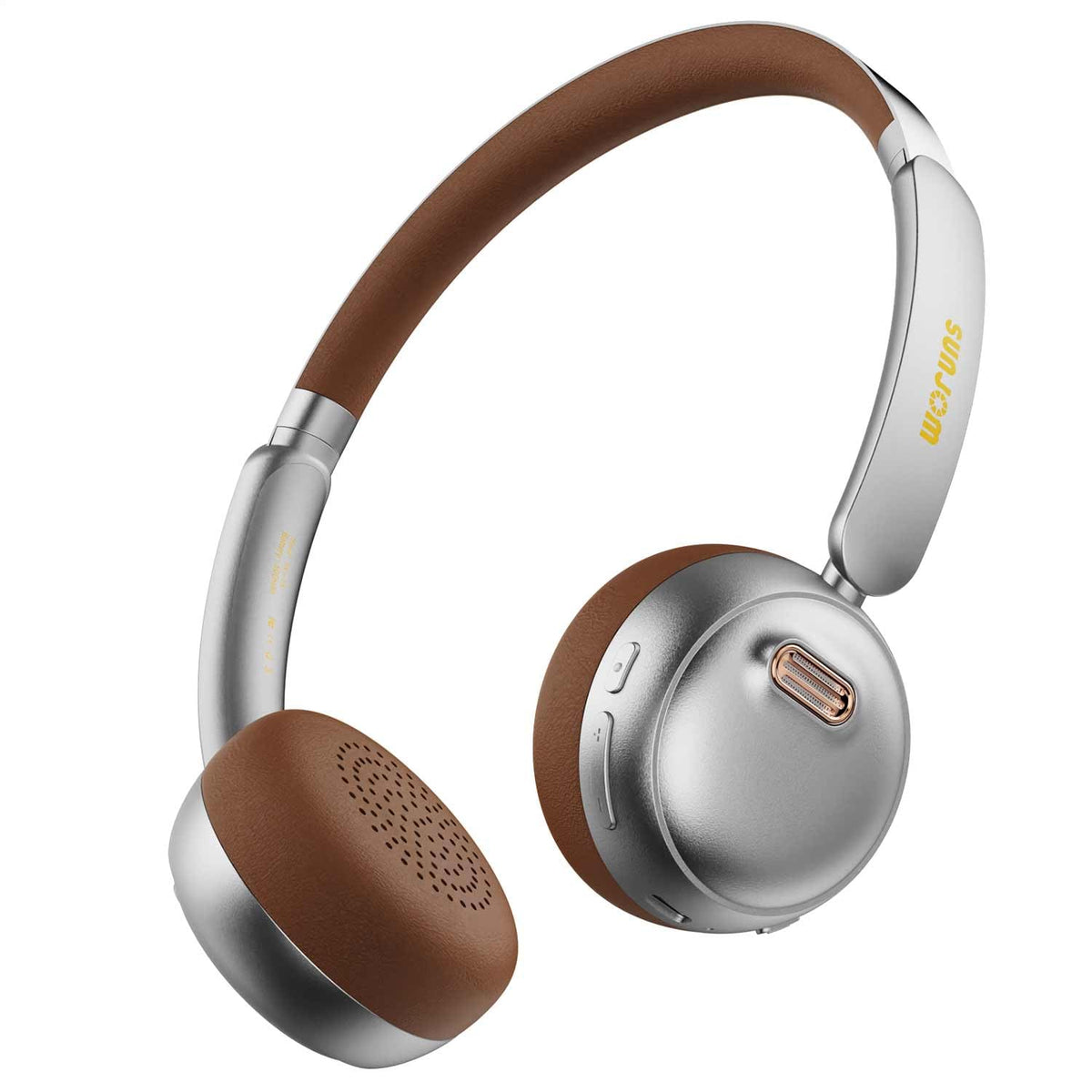 Sirius 120H ANC Over-Ear Headphones-Wireless Bluetooth Noise Cancelling Headphones with Mic,Transparency Mode,Lightweight for Travel,Gym,Work (Sliver)