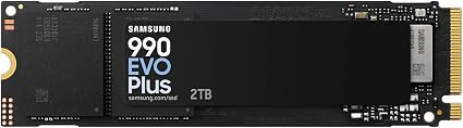 Samsung SSD 990 EVO Plus 2TB, PCIe Gen 4x4 | 5x2 M.2 2280, Up to 7,250 MB/s