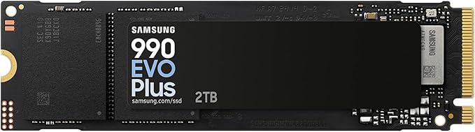 Samsung SSD 990 EVO Plus 2TB, PCIe Gen 4x4 | 5x2 M.2 2280, Up to 7,250 MB/s